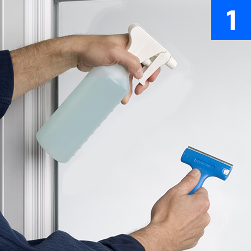 Navodilo za aplikacijo folije na steklo - čiščenje