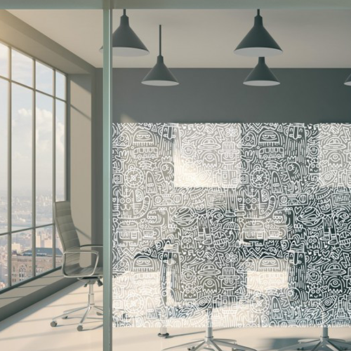 INT 793 White playful drawing film