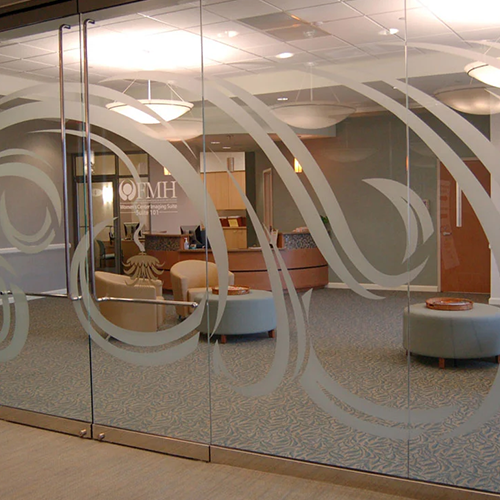 peskane folije za dekoracijo razstavnih prostorov