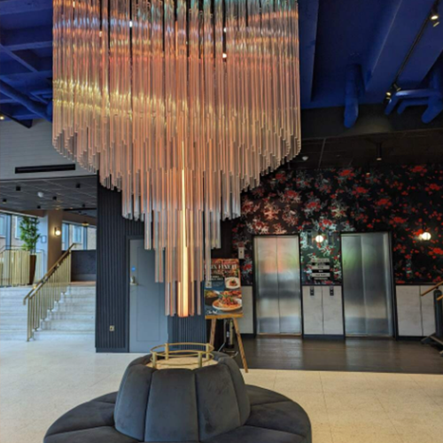 cevi iz pleksi stekla - lestenec