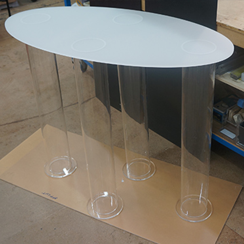 cevi iz pleksi stekla - noge za mize