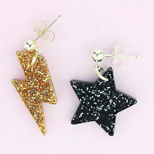 glitter pleksi steklo - nakit