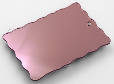 zrcalen pleksi - rose gold