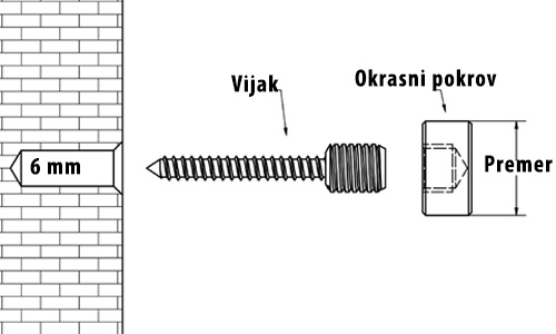 Okrasni elementi - CA-serija - Montaža.