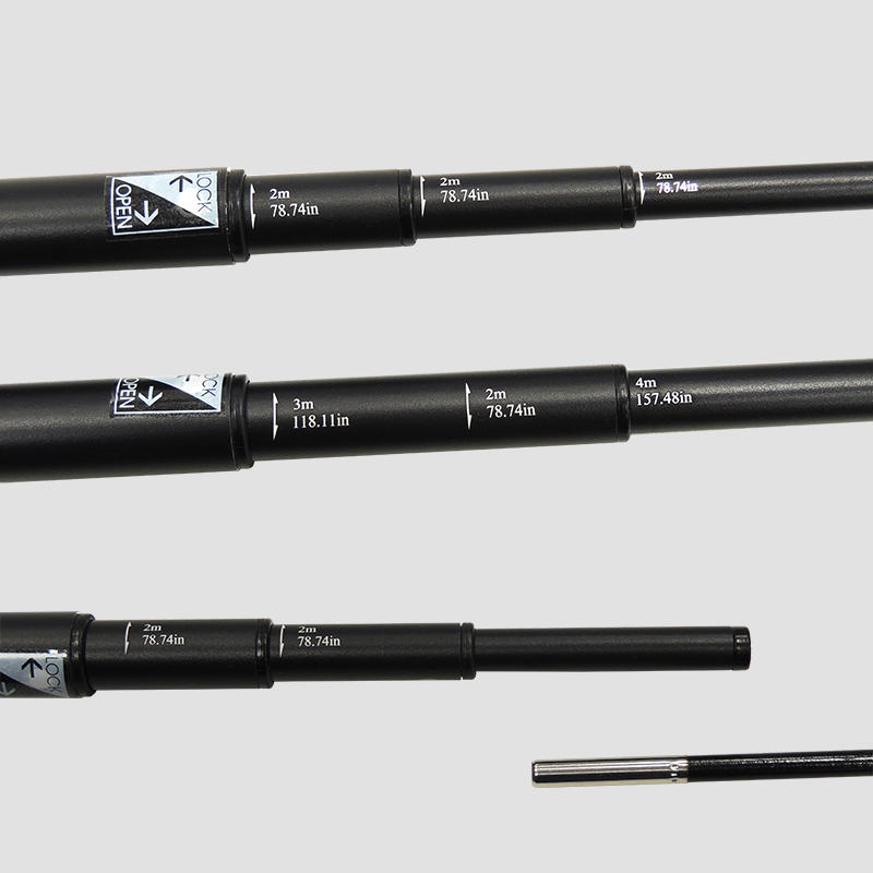 FBR (Rotary) teleskopski drog za zastave - nastavitev višine.