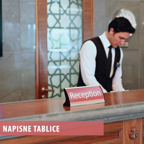 napisne tablice uporaba