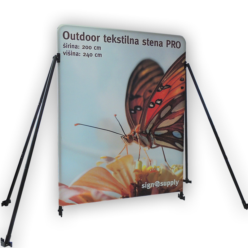 Outdoor tekstilna stena PRO