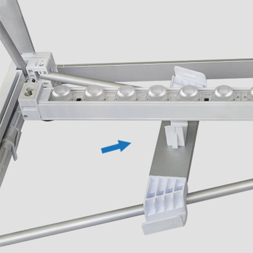 Pop-up tekstilni LED pult - LED osvetlitev