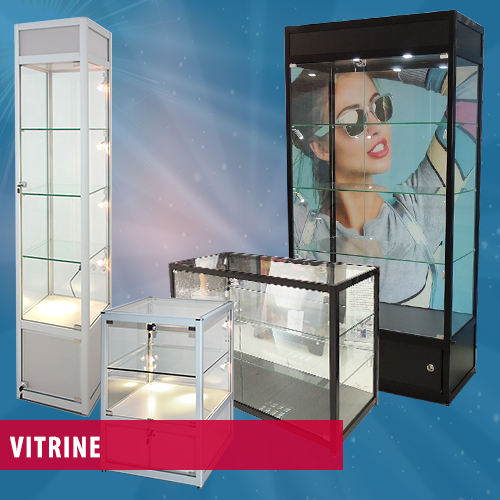 Steklene razstavne vitrine