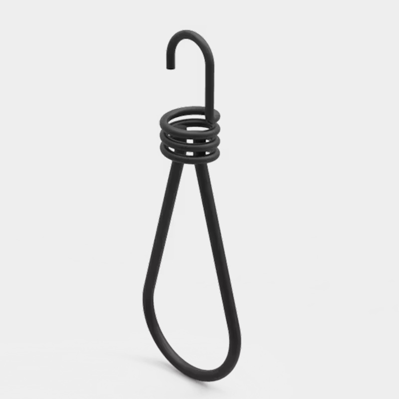 Connecta - črna napenjalna guma s kavljem (130138)