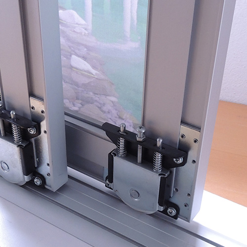 T-Door - spodnje vpetje z drsnimi koleščki