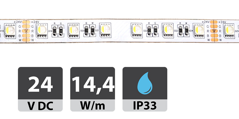 LED trakovi MN-5050 NWP-60-RGBW