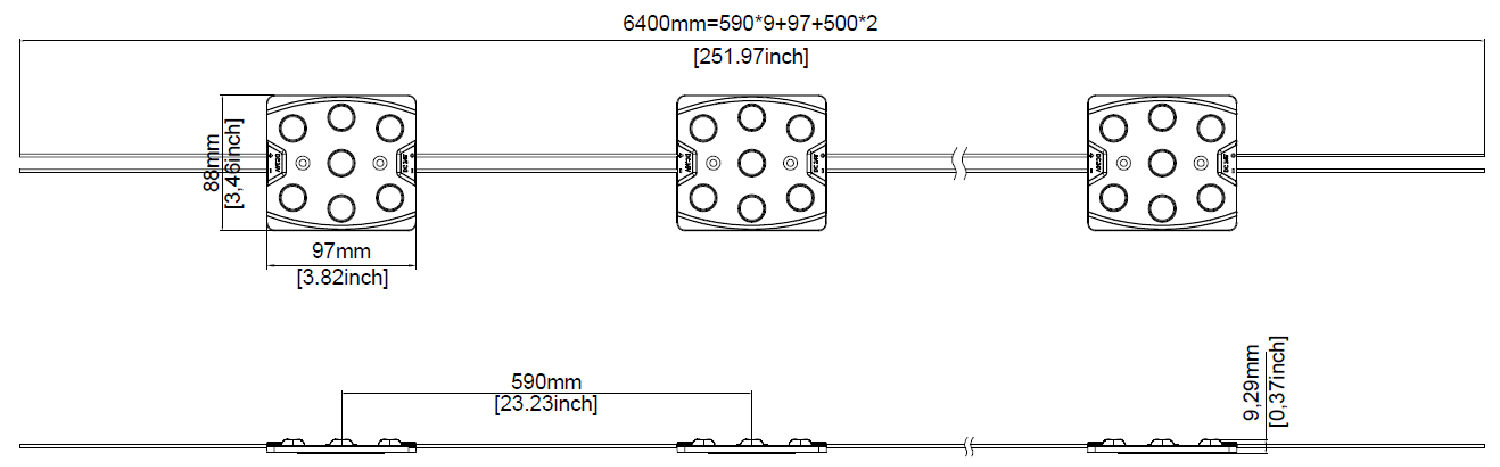 MN Backlight 3LED Lumileds