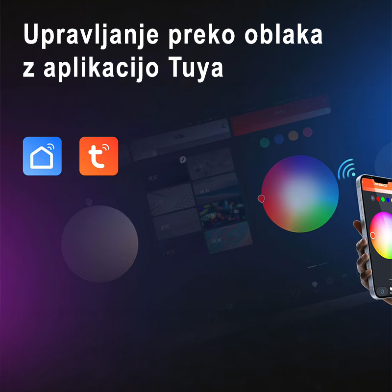 DMX kontroler Wifi/RF - upravljanje preko aplikacije Tuya