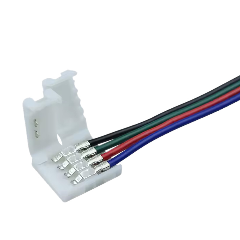 Kabel (4-pin) RGB konektor za trak 10mm - izgled konektorja