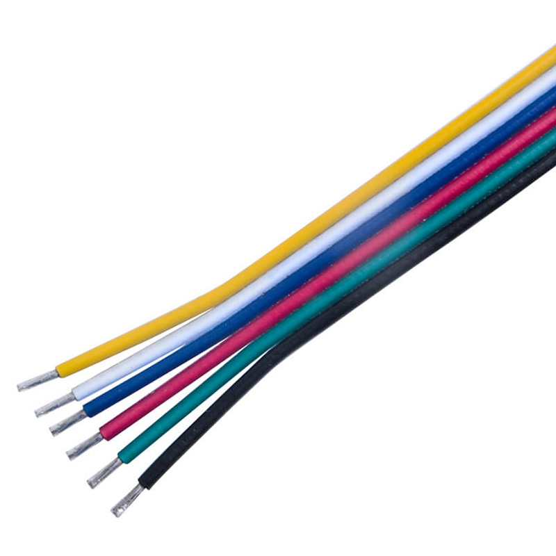 Šestžilni kabel za RGBWW/RGB+CCT LED trakove (rumena/bela/modra/rdeča/zelena/črna)
