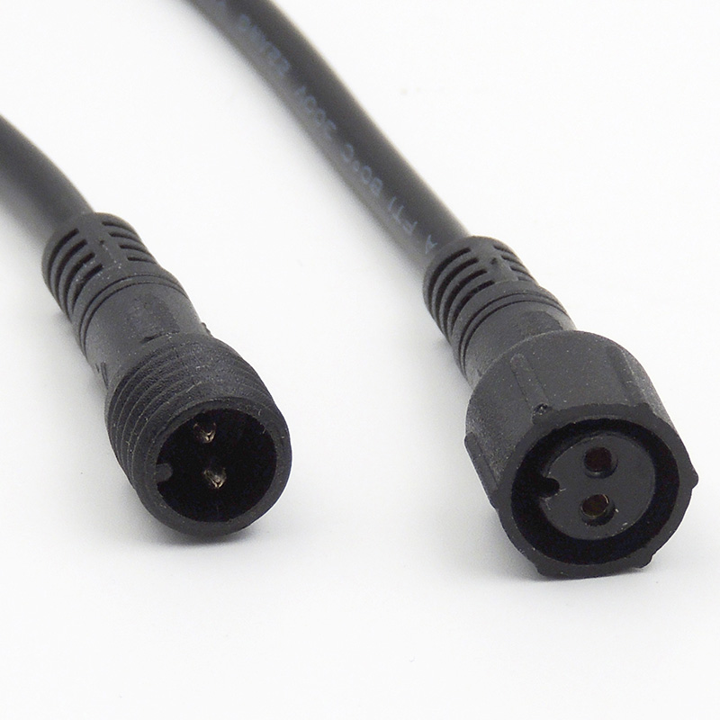 Konektor 2-pin 20cm 22 AWG IP67 M+Ž - izgled konektorjev