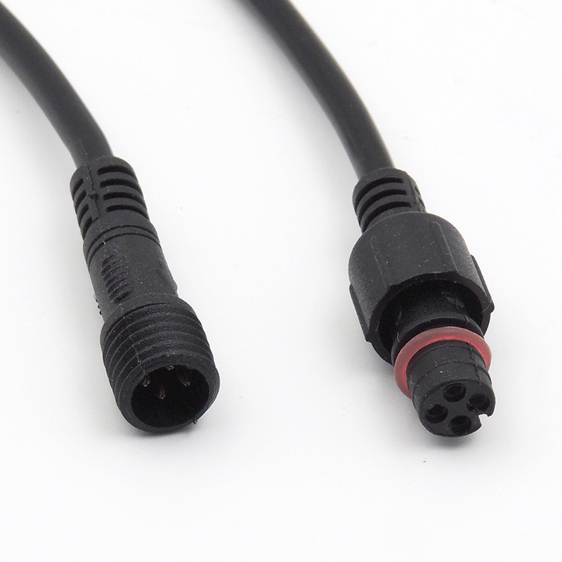 Konektor 4-pin 20cm 22 AWG IP67 M+Ž - tesnilo na konektorju