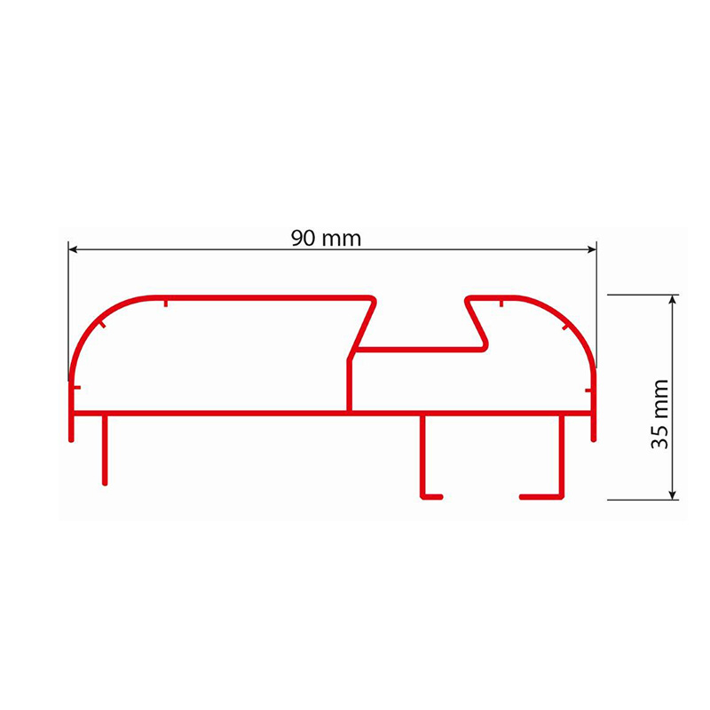 LED Display profil 15/1 - dimenzije.