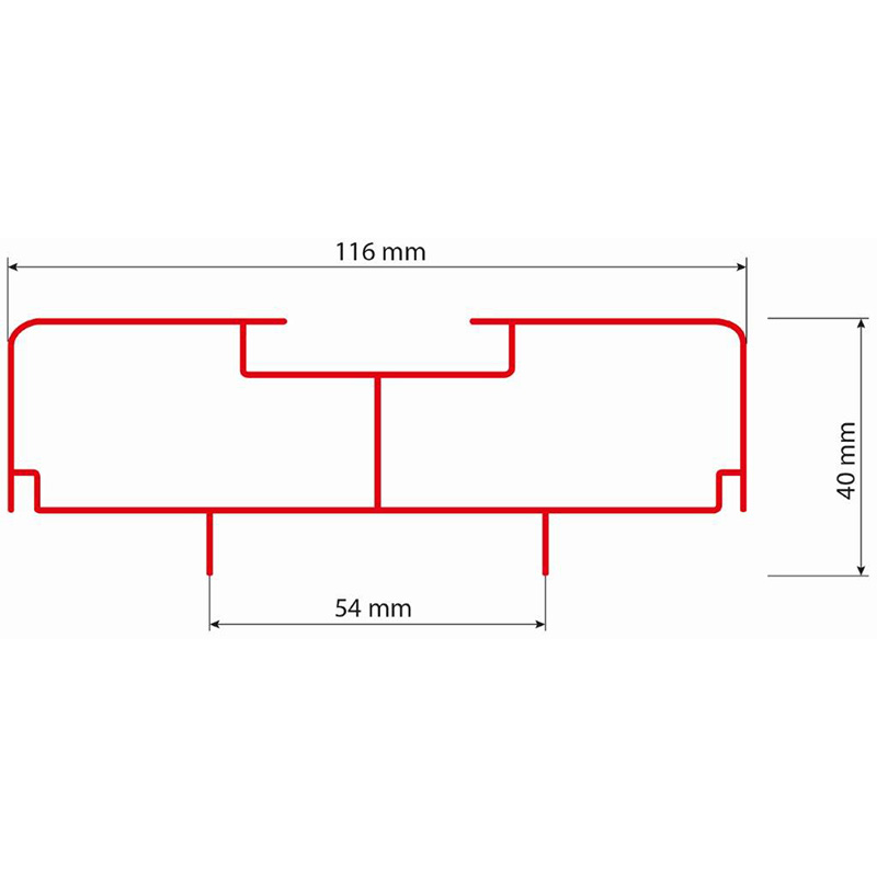 LED Display profil 20/2 - dimenzije.