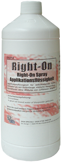 tekočina za apliciranje PVC folije