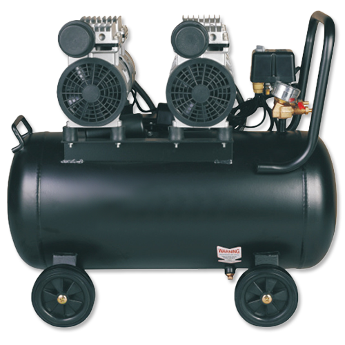 Brezoljni kompresor 2x550W 50l