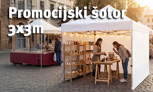Promocijski šotor 3x3m