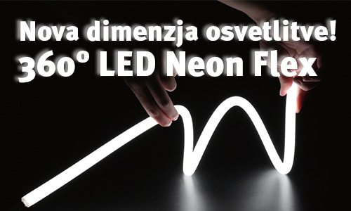 360° LED Neon Flex – enakomerna svetloba brez vidnih LED točk